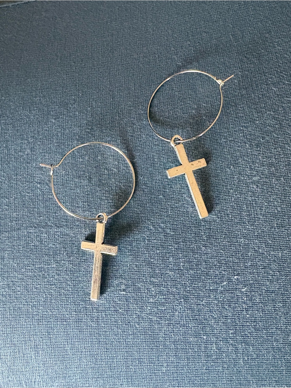Cross Hoop Earrings - Women Jewelry
